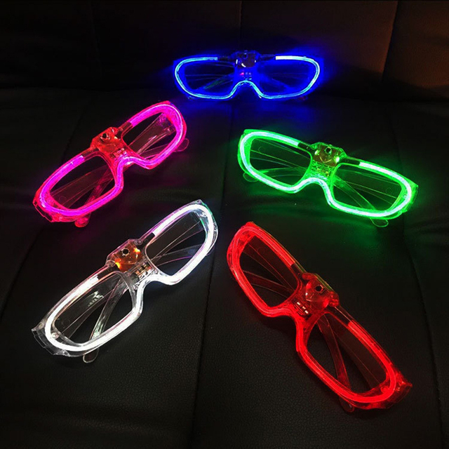 Migające okulary świetlne Neon Flash na Boże Narodzenie, Nowy Rok, urodziny - dekoracja imprezowa - Wianko - 5