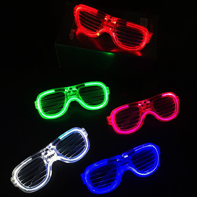 Migające okulary świetlne Neon Flash na Boże Narodzenie, Nowy Rok, urodziny - dekoracja imprezowa - Wianko - 6