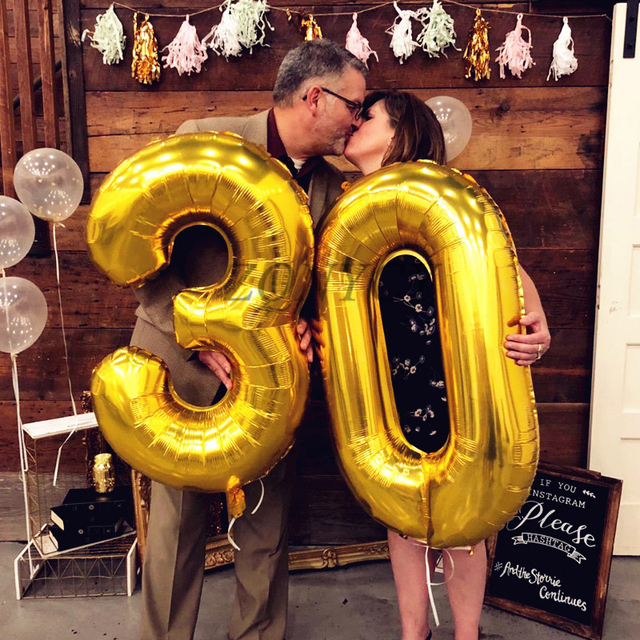 Balon foliowy cyfrowy 32 cal, idealny na Baby Shower, urodziny i dekorację przyjęcia ślubnego - Wianko - 6
