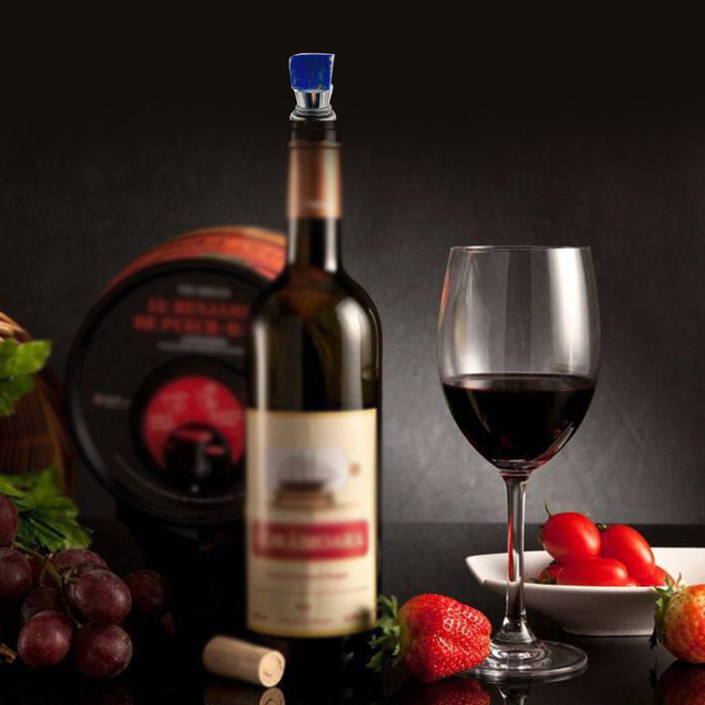 Korek do wina z naturalnego kryształu zamyka butelki czerwonego wina wielokrotnego użytku - Wianko - 4