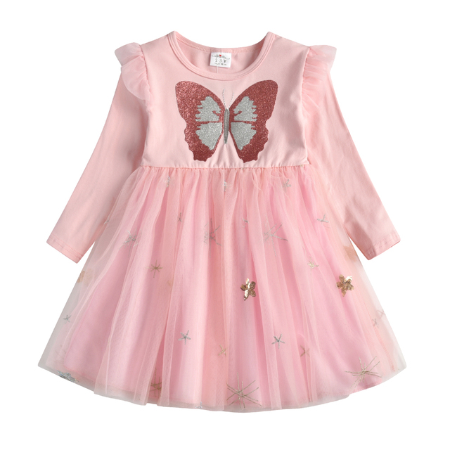 Dziewczęca sukienka motyl z cekinami i tiulem - VIKITA dzieci jesień kostiumy - Wianko - 34