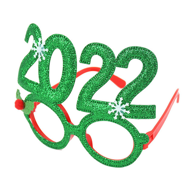 Okulary świąteczne Świętego Mikołaja z motywem choinki i łosia 2022 - rekwizyty imprezowe dla dzieci - Wianko - 10