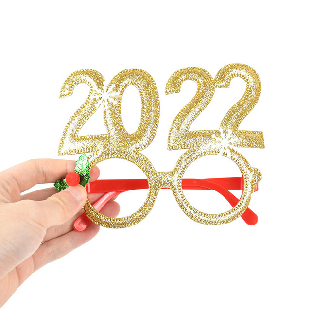Okulary świąteczne Świętego Mikołaja z motywem choinki i łosia 2022 - rekwizyty imprezowe dla dzieci - Wianko - 16
