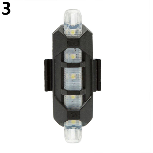 Ostrzegawcza tylna lampa rowerowa z 5 diodami LED i zasilaniem USB - Wianko - 10