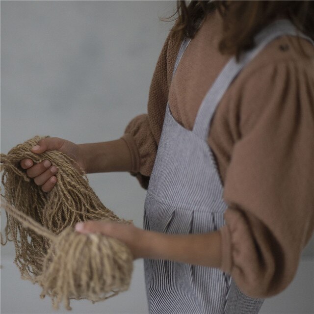Bufiasty sweter EnkeliBB Soor Ploom dla dziewczynki, w stylu vintage z wiosennymi rękawami - jakość top, marka design - Wianko - 17