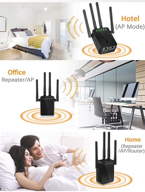 Bezprzewodowy wzmacniacz sygnału Wi-Fi Router z dostępem do internetu 1200 mb/s - Wianko - 8