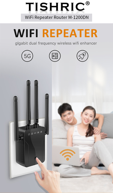 Bezprzewodowy wzmacniacz sygnału Wi-Fi Router z dostępem do internetu 1200 mb/s - Wianko - 1