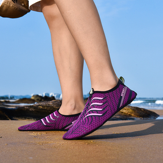 Nowe unisex sportowe buty do wody - szybkie wysychanie, brodzenie, pływanie, surfing - delikatne dno - Wianko - 28
