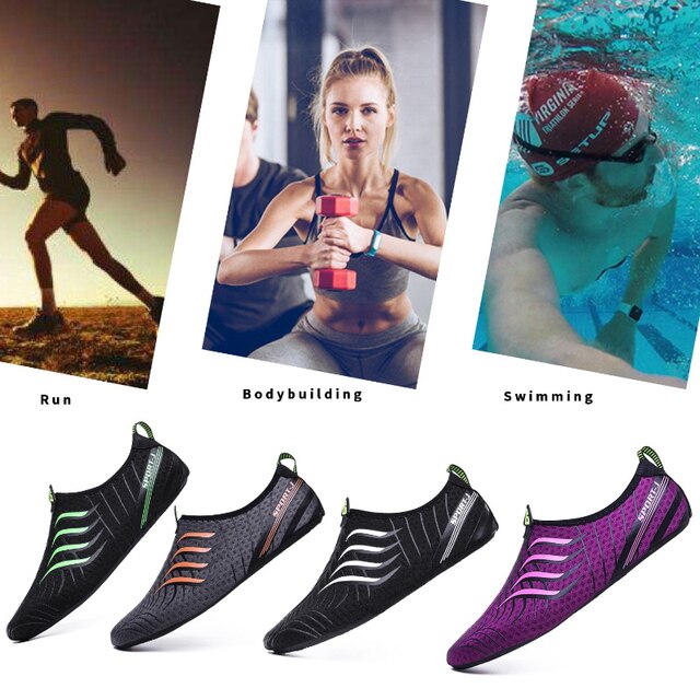 Nowe unisex sportowe buty do wody - szybkie wysychanie, brodzenie, pływanie, surfing - delikatne dno - Wianko - 21
