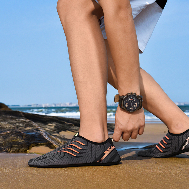 Nowe unisex sportowe buty do wody - szybkie wysychanie, brodzenie, pływanie, surfing - delikatne dno - Wianko - 22