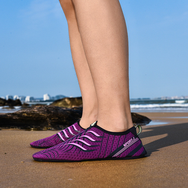 Nowe unisex sportowe buty do wody - szybkie wysychanie, brodzenie, pływanie, surfing - delikatne dno - Wianko - 29