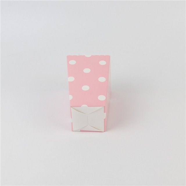 Partia 12 sztuk kolorowych papierowych pudełek na popcorn w wzór chevron - idealne na cukierki, przekąski, dekorację weselną i przyjęcie urodzinowe - Wianko - 11