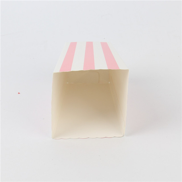 Partia 12 sztuk kolorowych papierowych pudełek na popcorn w wzór chevron - idealne na cukierki, przekąski, dekorację weselną i przyjęcie urodzinowe - Wianko - 8