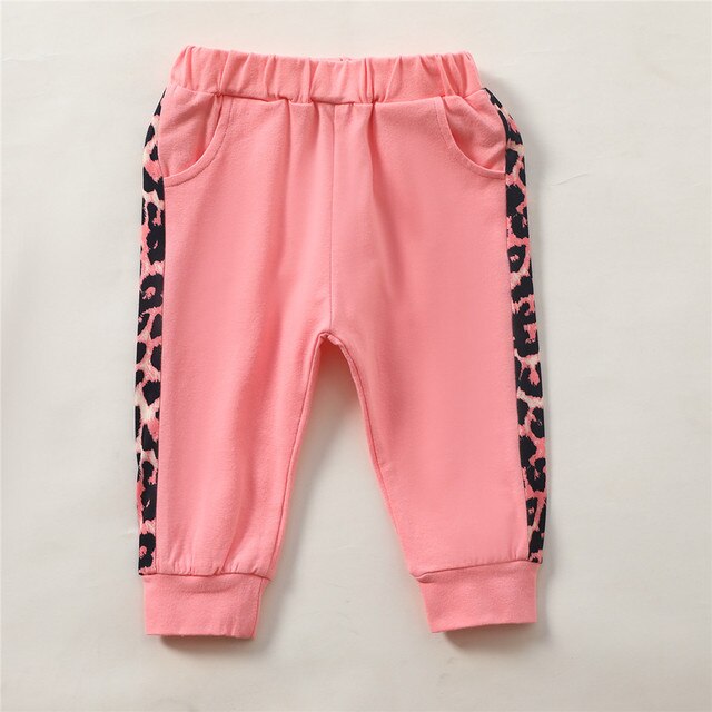 Baby Girl Leopard Odzież Ustawia Bluza z Kapturem, Spodnie i Hairband 0-24M - Wianko - 23