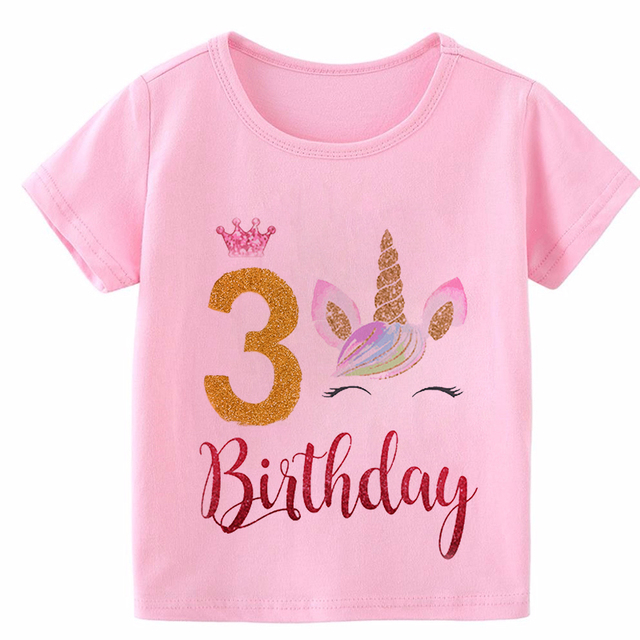 Dziewięciolatka: Dziewczęca koszulka z grafiką jednorożca na urodziny - Wianko - 9