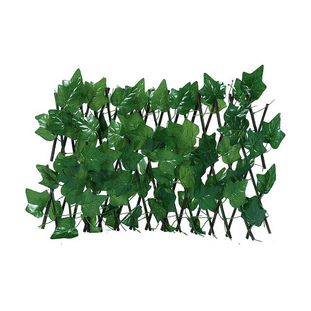 Zielone ogrodzenie z chowanymi sztucznymi roślinami - liście bluszczu, UV-chronione, wiszące, dekoracja ogrodu - Wianko - 3