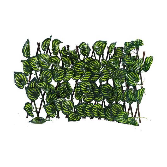 Zielone ogrodzenie z chowanymi sztucznymi roślinami - liście bluszczu, UV-chronione, wiszące, dekoracja ogrodu - Wianko - 6