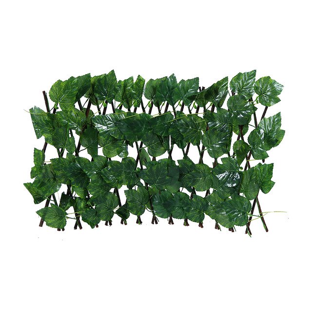 Zielone ogrodzenie z chowanymi sztucznymi roślinami - liście bluszczu, UV-chronione, wiszące, dekoracja ogrodu - Wianko - 5