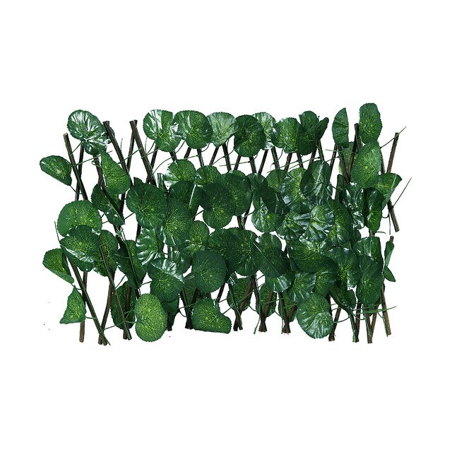 Zielone ogrodzenie z chowanymi sztucznymi roślinami - liście bluszczu, UV-chronione, wiszące, dekoracja ogrodu - Wianko - 4