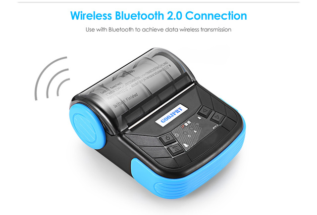 Mini drukarka termiczna MTP-3 80mm z Bluetooth do paragonów przenośna i bezprzewodowa - Android, iOS, Windows - Wianko - 3