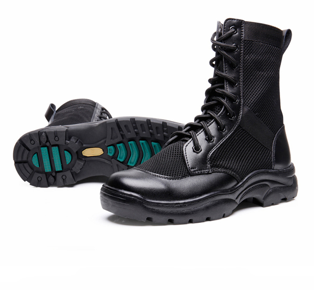 Wojskowe buty turystyczne męskie i damskie - odporne na zużycie, oddychające z siatką Mesh dla trekkingu, wędkarstwa i campingów - Wianko - 9