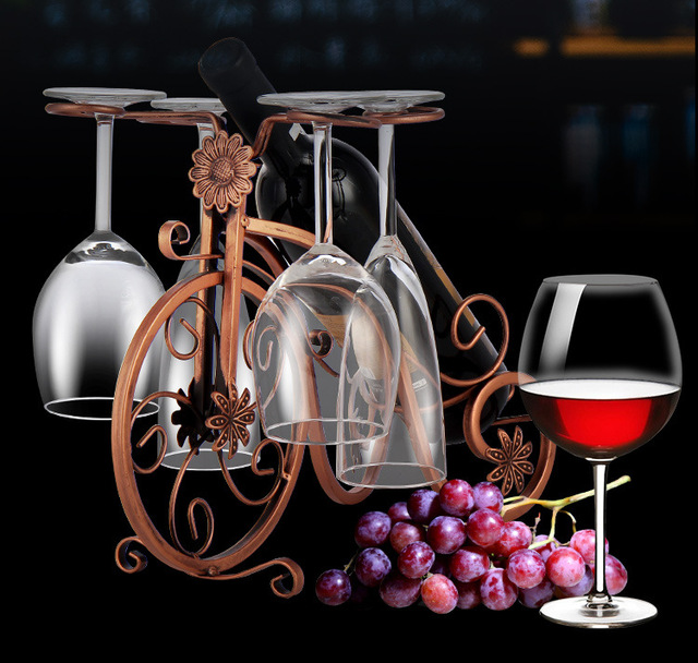 Uchwyt na butelkę wina w stylu retro - dekoracja stołu w salonie, kuchni i barze - Wianko - 6