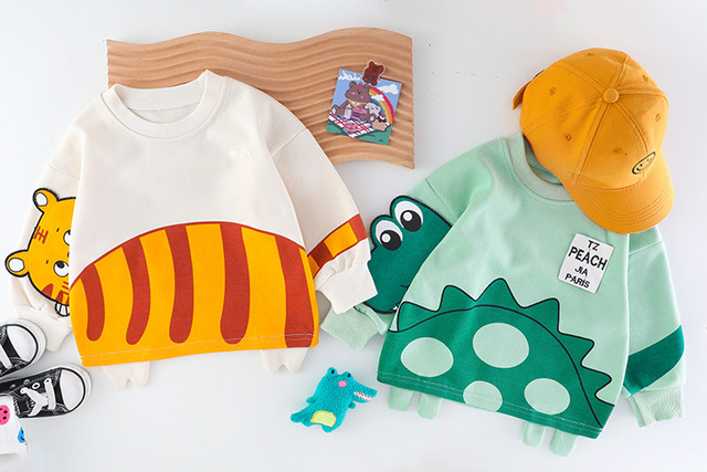 Dwuczęściowy zestaw ubrań dla dzieci w wieku 0-4 lat - cartoon body z długim rękawem, wiosenny styl 2022, dla chłopców i dziewczynek - Wianko - 20