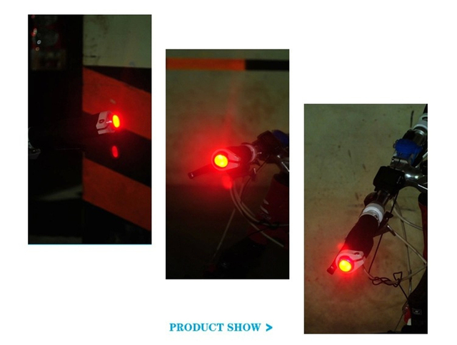 Rower Turn Signal z magnetycznym uchwytem świateł LED na kierownicę, z czerwonym światłem lampa, 2 sztuki - Wianko - 7