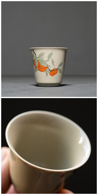 Filiżanka do herbaty Chińskie tradycyjne ceramiczne podróżne z zestawem herbaty Pu'er Tie Guanyin 60ml - Wianko - 4