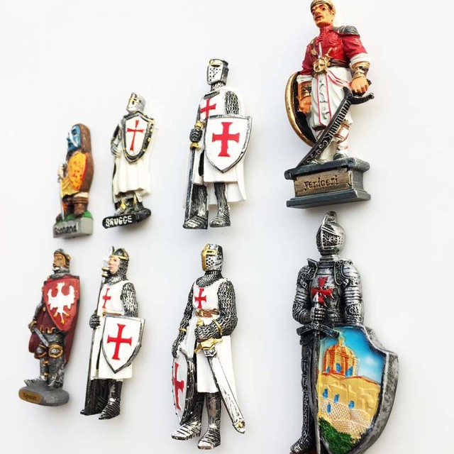 Krucjaty w Europie - Magnes na lodówkę z wizerunkiem wojownika Spartan z Rzymu, Włoch, Szkocji, Malty, Hiszpanii, Brugge, Grecji i Turcji. Idealny do ozdabiania lodówek - Home Decor - Wianko - 21