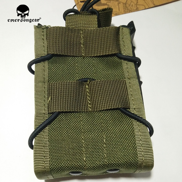 Nowy pokrowiec na polowanie Airsoft z pojedynczym magazynem EM6345 MOLLE od marki Emerson - khaki/brązowy/czarny - Wianko - 16