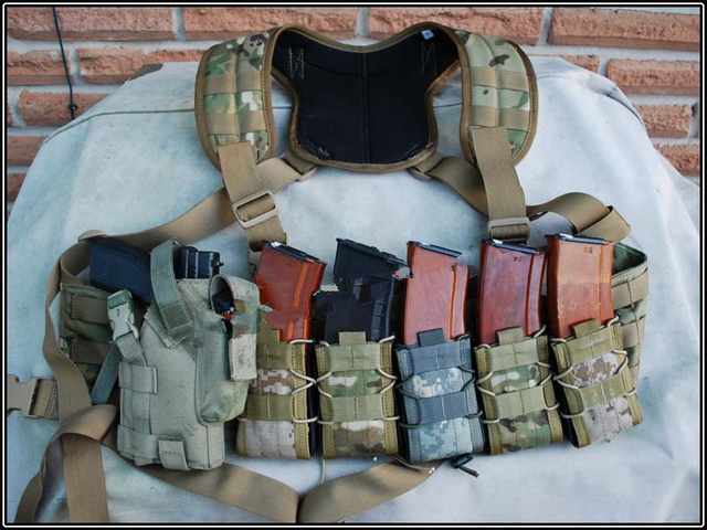 Nowy pokrowiec na polowanie Airsoft z pojedynczym magazynem EM6345 MOLLE od marki Emerson - khaki/brązowy/czarny - Wianko - 25