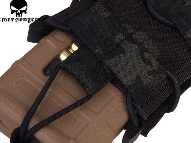 Nowy pokrowiec na polowanie Airsoft z pojedynczym magazynem EM6345 MOLLE od marki Emerson - khaki/brązowy/czarny - Wianko - 9