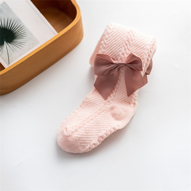 Rajstopy Lawadka 2021 Summer Mesh Baby Girl - moda Bowknot, dla noworodka, bawełna - Wianko - 10