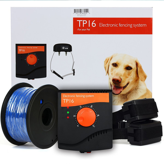 Obroża treningowa Pet System 5000m² - elektryczne ogrodzenie dla psa z regulacją szoku, odporna na wodę, z akumulatorem - Wianko - 1