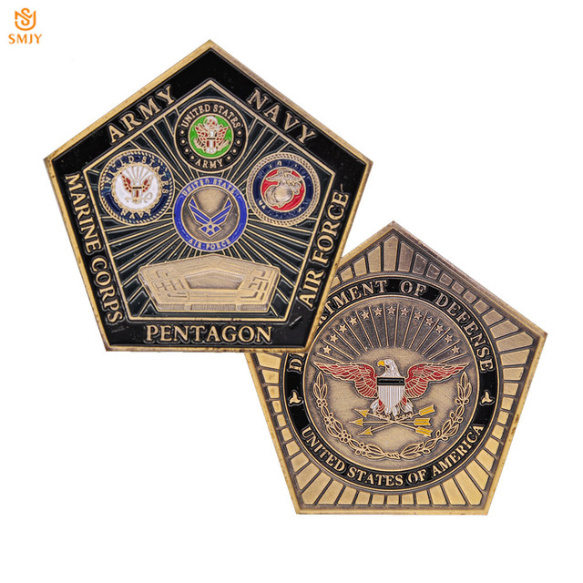 Monety kolekcjonerskie US Army, Navy, Air Force, Korpus Piechoty Morskiej - Pentagon, USA - Wianko - 29