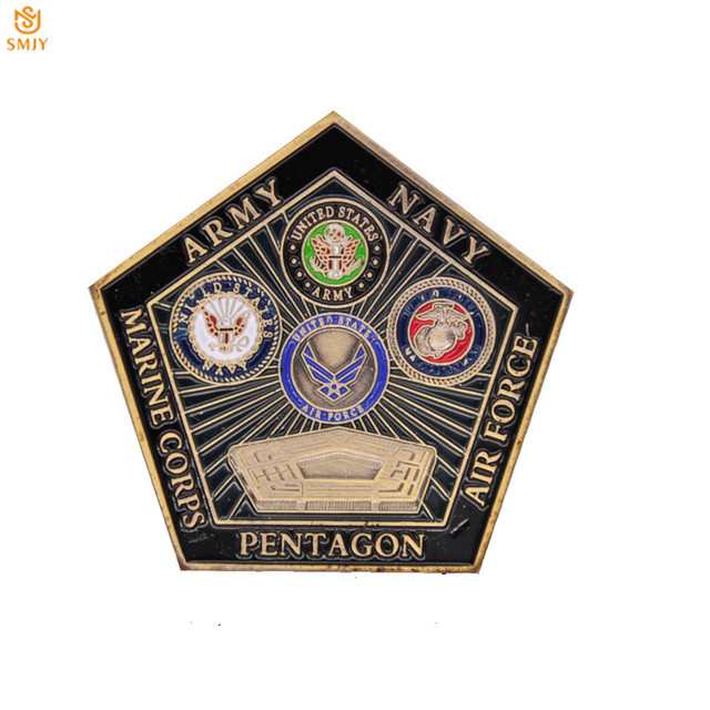 Monety kolekcjonerskie US Army, Navy, Air Force, Korpus Piechoty Morskiej - Pentagon, USA - Wianko - 34