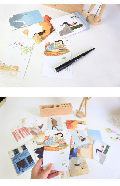Zestaw 30 modnych naklejek dekoracyjnych DIY do kartek urodzinowych i fotografii - Wianko - 7