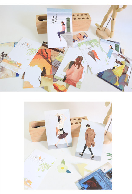 Zestaw 30 modnych naklejek dekoracyjnych DIY do kartek urodzinowych i fotografii - Wianko - 5