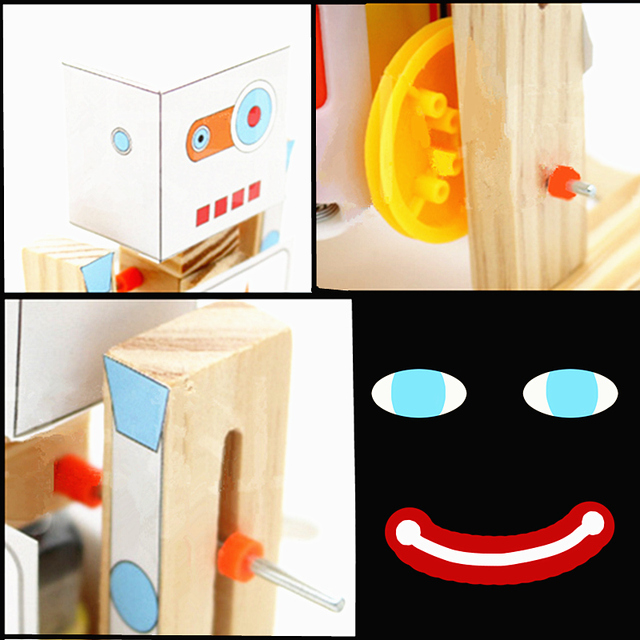 Drewniany zestaw do składania i nauki chodzenia - robot edukacyjny dla dzieci - Wianko - 6
