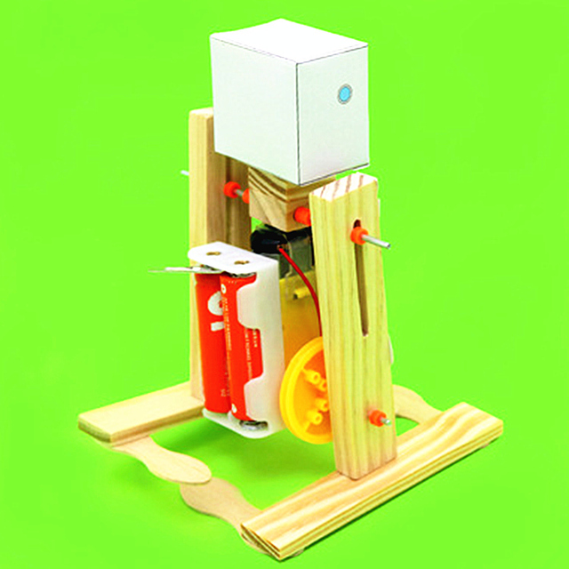 Drewniany zestaw do składania i nauki chodzenia - robot edukacyjny dla dzieci - Wianko - 4