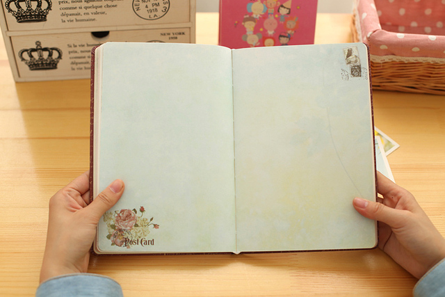 Notatnik z twardej okładki w stylu retro, z tkaniną w kwiatowy wzór, idealny dla studentów i twórców - dziennik, pamiętnik i planer - Wianko - 12
