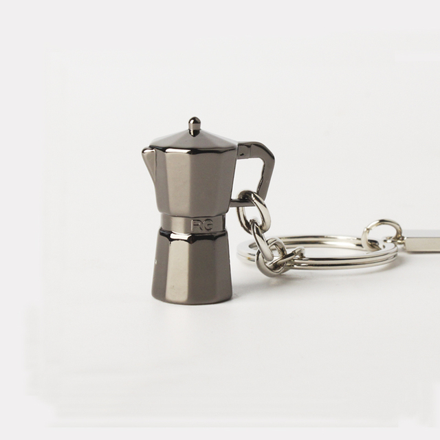 Zestaw akcesoriów do kawy Mini ekspres do kawy Espresso, brelok do kluczy oraz ubijak - prezent dla miłośników kawy - Wianko - 23