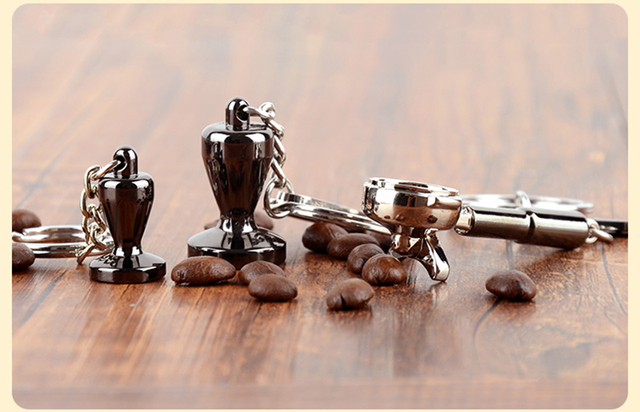 Zestaw akcesoriów do kawy Mini ekspres do kawy Espresso, brelok do kluczy oraz ubijak - prezent dla miłośników kawy - Wianko - 82