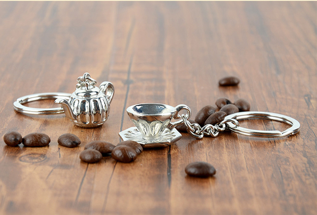 Zestaw akcesoriów do kawy Mini ekspres do kawy Espresso, brelok do kluczy oraz ubijak - prezent dla miłośników kawy - Wianko - 73