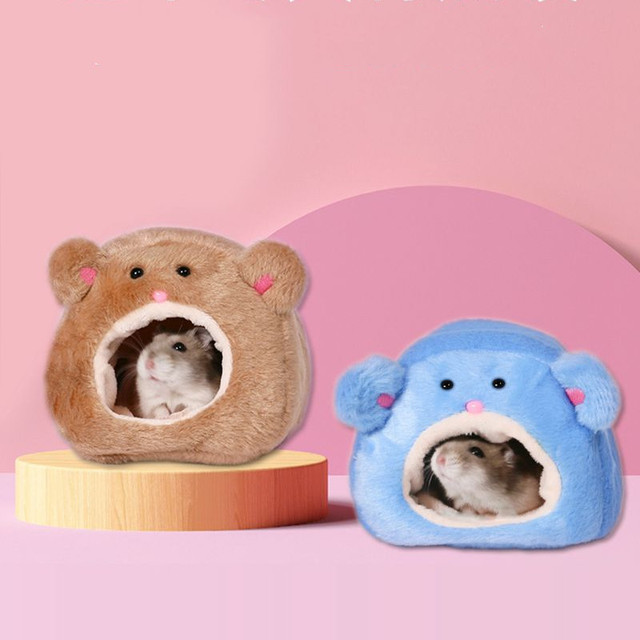 Ciepłe łóżko dla chomi-ka w stylu cute - hamak wiewiór-kowy - Wianko - 2