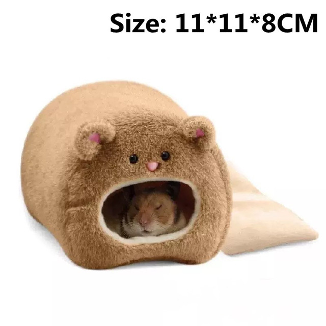 Ciepłe łóżko dla chomi-ka w stylu cute - hamak wiewiór-kowy - Wianko - 6