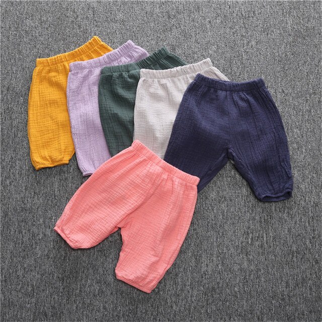Dziewczynki Bloomer - Bawełniane spodnie letnie (szorty) z szerokimi nogawkami - Wianko - 3