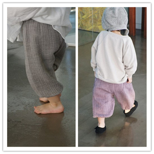 Dziewczynki Bloomer - Bawełniane spodnie letnie (szorty) z szerokimi nogawkami - Wianko - 1