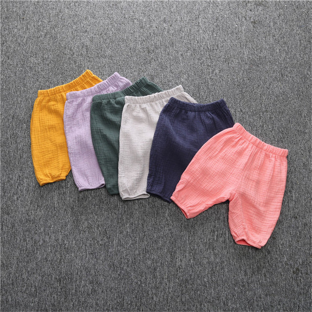 Dziewczynki Bloomer - Bawełniane spodnie letnie (szorty) z szerokimi nogawkami - Wianko - 4